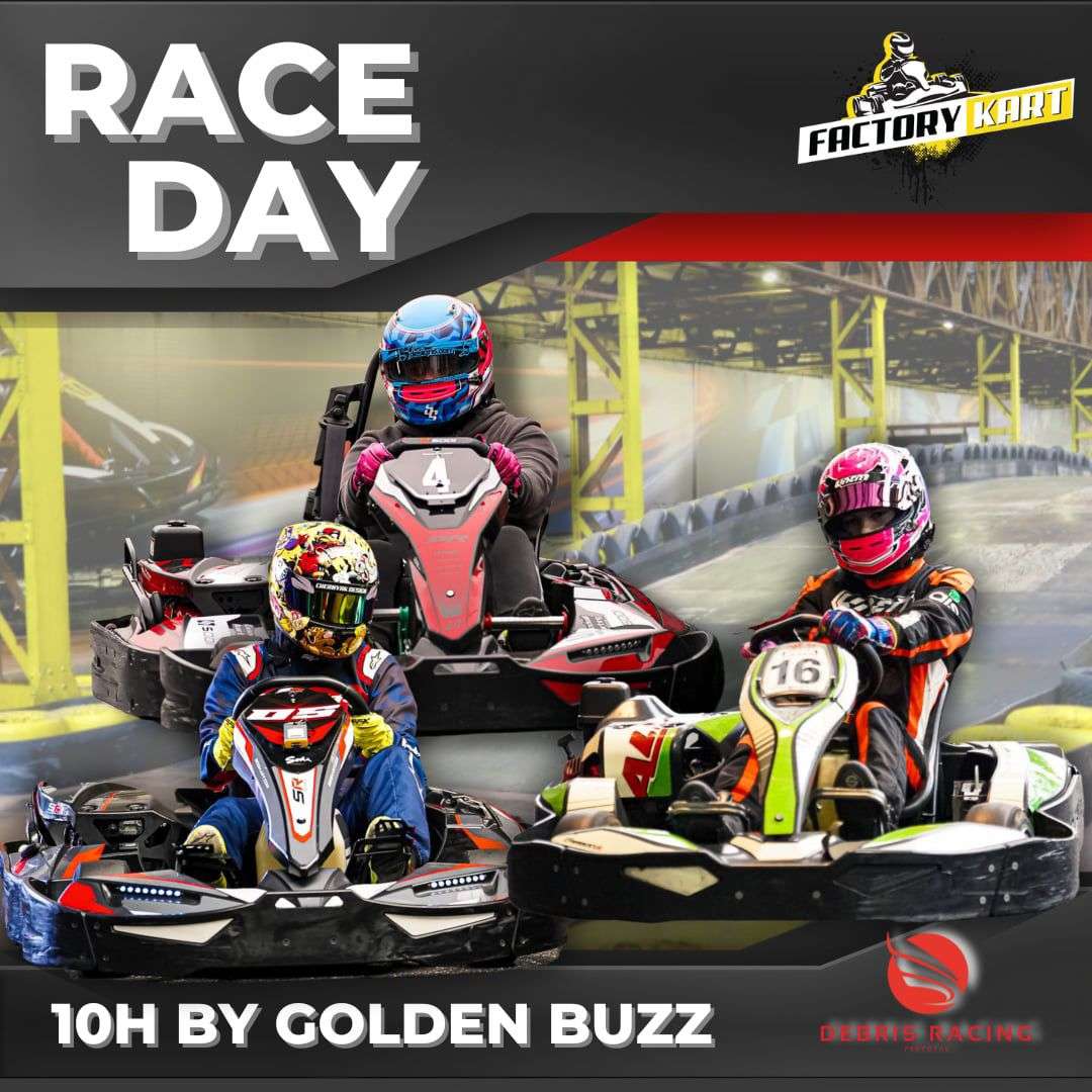Factory kart race yarne bij Debris